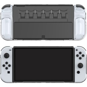 Resim Nintendo Switch Oled Koruyucu Kılıf Şeffaf Mika Dobe Tns-1190 