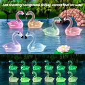 Resim 6 Adet Karanlıkta Parlayan Flamingo Süslemeleri - Pastel Pembe, Sarı, Açık Mavi & Yeşil Renkli El Yapımı Reçine Figürler, Modern Ev & Bahçe Dekoru DIY Terraryumlar için, Tatil Partisi Hediyeleri (Elektrik Gerekmez), Flamingo Parti Süsleri, Pastel Renkli Flamingolar 