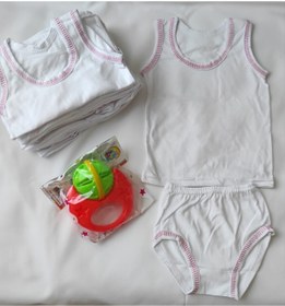 Resim ÖZBEBİŞİM Kız Bebek 12'li Yeni Doğan Atlet Kilot Takımı 