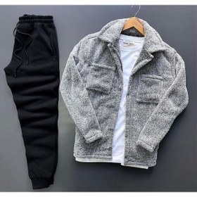 Resim MEİLİFENG Peluş Hırka Ceket Ve Eşofman Alt Takım 