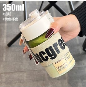 Resim Velvettides Hint Düz Bardak Sonbahar Çay Sepeti Küçük Şeffaf Bardak Kılıfı 