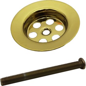 Resim Yıldırım Nalbur Lavabo Sifon Süzgeci Gold Altın Renk Banyo Mutfak Lavabo Gider Süzgec 