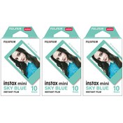 Resim Instax Mini Sky Blue Edition 10x3 Film Seti Fujifilm