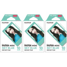 Resim Instax Mini Sky Blue Edition 10x3 Film Seti 