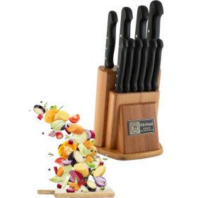 Resim Sürbisa 61500-N Naturel Ahşaplı Mutfak Seti Pimli Sap 