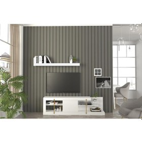 Resim Dekorister Cascade Tv Ünitesi Beyaz 