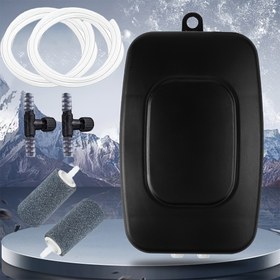 Resim USB Oksijen Pompası, Ev Oksijen Pompası, Mini, Sessiz, Çift Delikli, Açık Hava Balıkçılık Balık Tankı Aerator, Kompakt ve Pratik, Balık, Karides, Yengeç, Kaplumbağa, Salyangoz vb. için Uygun, Pilsiz 