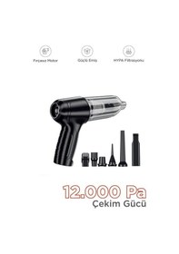 Resim Lt-107c Mini Çok Fonksiyonlu Üflemeli Şarjlı Araç Süpürgesi El Süpürgesi 
