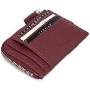 Resim Bordo Deri Unisex Kredi Kartlık - S1KK00000265-M71 