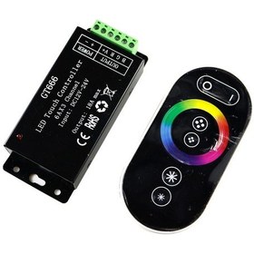 Resim Ledx Ct-666 Rgb Kontrol Kumandası 12-24v 18a Dokunmatik 