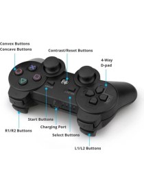 Resim Dolia Kablosuz Oyun Kolu Titreşimli - Bluetooth Gamepad - Wireless Joystick - Ps3 / Pc / Laptop 