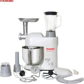 Resim Musullu Multichef Max 6.5L Beyaz Stand Mikser 2000 Watt Güçlü Hamur Yoğurma Makinesi 6 Kademeli 