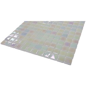 Resim MozaiKristaL Mutfak Tezgah Arası Ve Tüm Yüzeyler Için 25x25x5 H. Beyaz Cam Mozaik ( 5 File = 0.5 M2 Fiyatıdır ) 