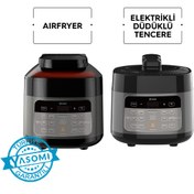 Resim Yasomi Y85 Multi Cooker 2 si 1 Arada 4 L Airfryer Fritöz ve Elektrikli Düdüklü Tencere Yasomi