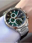 Resim Ferrucci Function Erkek Kol Saati Yeşil Kadran Metal Kordon Takvimli Dual Time 
