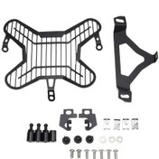 Resim Ranyeek Bmw R1300gs 2023-24 Motosiklet Far Koruyucu Kapağı, Siyah Alüminyum Alyuminyum, Taş Ve Çakıl Hasarından Koruma, Kolay Kurulum 