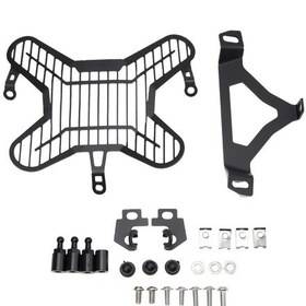 Resim Ranyeek Bmw R1300gs 2023-24 Motosiklet Far Koruyucu Kapağı, Siyah Alüminyum Alyuminyum, Taş Ve Çakıl Hasarından Koruma, Kolay Kurulum 