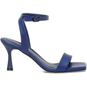 Resim Butigo 25s-006 5fx Saks Kadın Topuklu Sandalet 000000000102054472 Mavi 