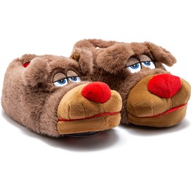 Resim Twigy Lodi Çocuk Hayvanlı Panduf Kahverengi 30/35 