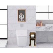 Resim Bk Home Doğal Masif Ahşap Tuvalet Kağıtlığı Ve Dekoratif Retro Ah (551052233) Bk