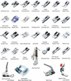 Resim Tokıa Ev Tipi Aile Dikiş Makinası 32 Parça Ayak Seti Singer 