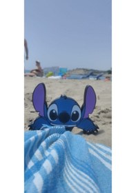 Resim Dikişli Plaj Havlusu Klipsi Çok Renkli 