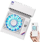Resim Telefon Soğutma Kılıfı, Telefon Soğutma Fanı | Hafif Telefon Soğutucu Taşınabilir Cep Telefonu Radyatörü,Seyahat için Hızlı Buzlanma Soğutma Fanı Yarıiletken Akıllı Telefon Aksesuarı 