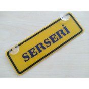 Resim DNZSM Sarı Dekor Plaka - Serseri (22X7,5CM) Vantuzlu Pleksi, Dekor Levha, Dekor Plaka 