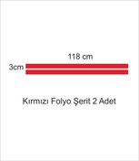 Resim Kumraldede Folyo Yapışkanlı Şerit KIRMIZI 3 X 118 Cm 2 adet 