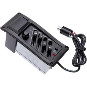 Resim AyrStore ME-40 Gitar Preamp 4-Band EQ Ekolayzer Piezo Pickup Amplifier Tunerli 