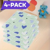 Resim 4 adet Yıkanabilir ve Yeniden Kullanılabilir Emici Ped - Kaymaz, Petler için Anti-Slip, İdrar İzolasyonu, Çeşitli Boyutlar ve Renklerde Kalın Bakım Pedleri, Polyester Elyaf, Pet Bakımı Temel Gereksinimleri | Dekoratif Ped Tasarımı | Dayanıklı Polyester 