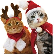 Resim Qingmipy Köpek Ve Kedi Bayramı Atkısı - Yumuşak Kumaş, Kolay Kullanim, S Boy, Kırmızı - Tatillerde Sevimli Dekorasyon Çok Renkli 