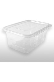 Resim Genel Markalar Plastik Sızdırmaz Kap 1000 cc Kendinden Kapaklı 50'li 