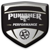 Resim Promot Desing PUNISHER TEMALI OTO MOTOSİKLET 3D STİCKER 10 
