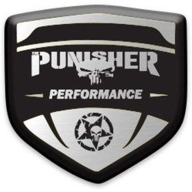 Resim Promot Desing PUNISHER TEMALI OTO MOTOSİKLET 3D STİCKER 10 