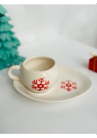 Resim 2 Kişilik Kar Tanesi Bonibon Fincan Çok Renk 