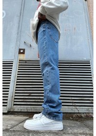 Resim Mavi Baggy Pantolon A108 K-10 Mavi Erkek Mavi 
