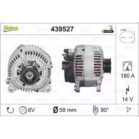 Resim Valeo 12V Alternatör Dinamo 180 A Com Audi-Vw N11.1076 