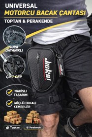 Resim Jiekai JİEKAİ LB-001 MOTORCU BACAK ÇANTASI KARBON KUMAŞ * BEYAZ NAKIŞ * ( ANAHTARLIK HEDİYE ) 