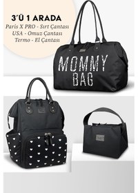 Resim X Pro Anne Bebek Sırt Çantası Omuz Çantası Ve Biberon Çantası Bej 