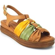 Resim Venüs 2216412 Günlük Hakiki Deri Bayan Sandalet-taba Taba 