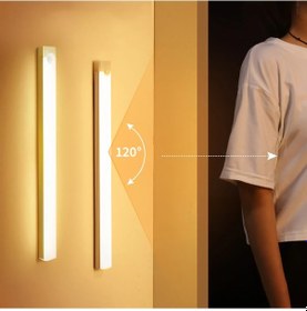 Resim Monozone Kablosuz Led Gece Lambası 40cm Hareket Sensörlü 