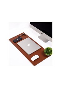 Resim Taba Pu Deri Ofis Masa Matı Laptop Sümen Takımı Geniş Mouse Pad 