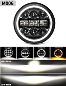 Resim 5.75 " 5-3/4 İnç Motosiklet Led Far Triumph İçin Harley-davidson İçin Suzuki M006 Amerika Birleşik Devletleri 1 ADET 