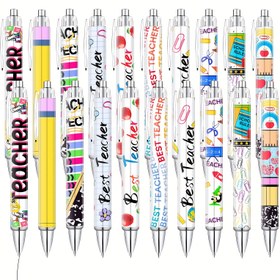 Resim 10/20/30 Adet Öğretmen Tükenmez Kalemi Komik Sevimli Harika En İyi Set Paketi Hediye Siyah Dolumlar Ofis Malzemeleri Okul Arkadaşları İçin Geri Dönüşüm Ertesi Yıl Hazırlığı 