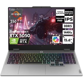 Resim Lenovo LOQ 15AHP10 83JG006ATRHMF40 R7-250 40 GB 2 TB SSD 8 GB RTX5050 15.6" W11H Dizüstü Bilgisayar 