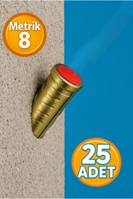 Resim D.B.E S Tipi Tapalı (Çekmeli) Çelik Dübel M8 (50 Adet) 