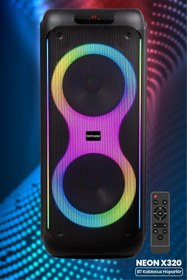 Resim GoldMaster Neon X320 DJ BOX Bluetooth Hoparlör 