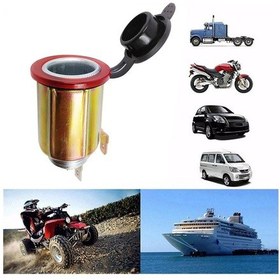 Resim Su Geçirmez Kapak Soket Fişli Kadın Güç Adaptörü Araba 