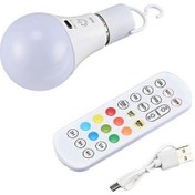 Resim Uzaktan Kumandalı Ve Zamanlayıcılı E27 Rgb Şarj Edilebilir Lamba, Kısılabilir Dokunmatik Kontrol 2700 